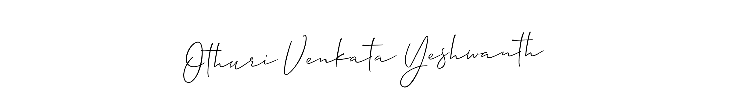 Also we have Othuri Venkata Yeshwanth name is the best signature style. Create professional handwritten signature collection using Allison_Script autograph style. Othuri Venkata Yeshwanth signature style 2 images and pictures png