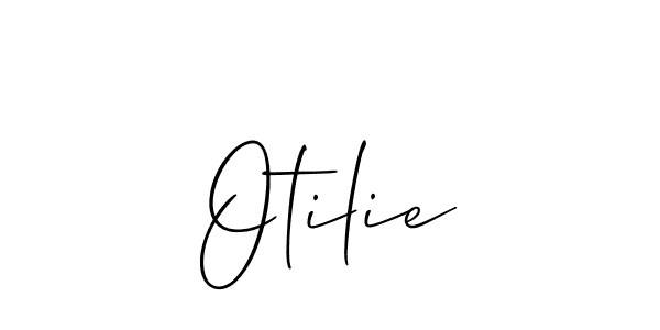 Allison_Script is a professional signature style that is perfect for those who want to add a touch of class to their signature. It is also a great choice for those who want to make their signature more unique. Get Otilie name to fancy signature for free. Otilie signature style 2 images and pictures png