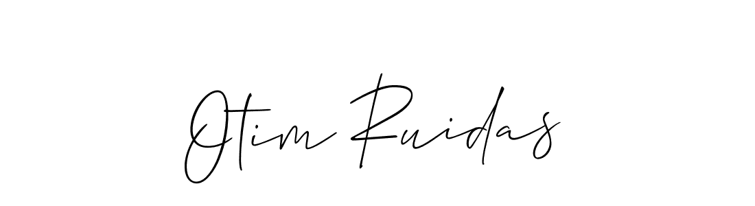 Make a beautiful signature design for name Otim Ruidas. With this signature (Allison_Script) style, you can create a handwritten signature for free. Otim Ruidas signature style 2 images and pictures png