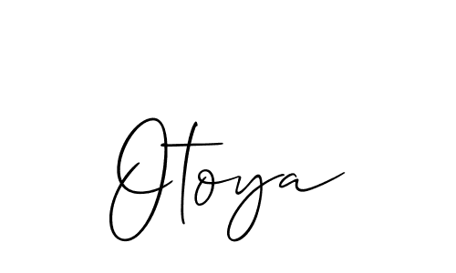 Also we have Otoya name is the best signature style. Create professional handwritten signature collection using Allison_Script autograph style. Otoya signature style 2 images and pictures png