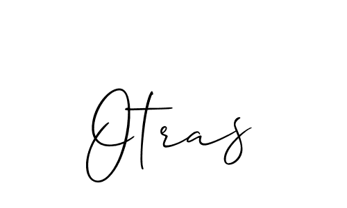 How to Draw Otras signature style? Allison_Script is a latest design signature styles for name Otras. Otras signature style 2 images and pictures png