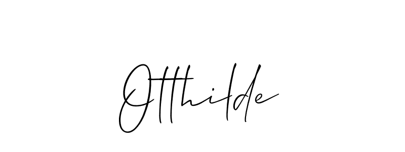 Use a signature maker to create a handwritten signature online. With this signature software, you can design (Allison_Script) your own signature for name Otthilde. Otthilde signature style 2 images and pictures png