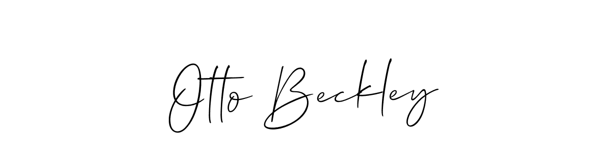 Allison_Script is a professional signature style that is perfect for those who want to add a touch of class to their signature. It is also a great choice for those who want to make their signature more unique. Get Otto Beckley name to fancy signature for free. Otto Beckley signature style 2 images and pictures png