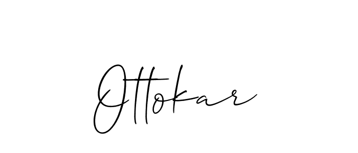 Ottokar stylish signature style. Best Handwritten Sign (Allison_Script) for my name. Handwritten Signature Collection Ideas for my name Ottokar. Ottokar signature style 2 images and pictures png
