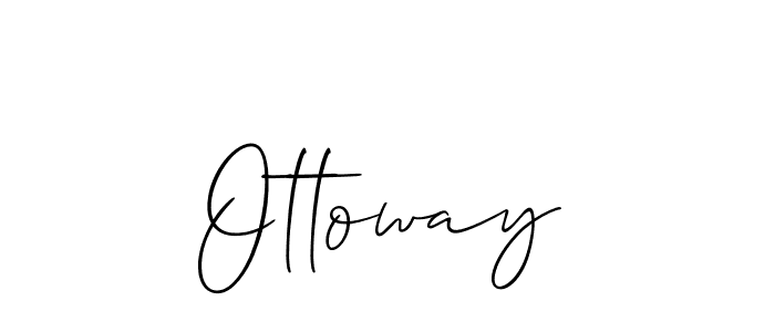 You should practise on your own different ways (Allison_Script) to write your name (Ottoway) in signature. don't let someone else do it for you. Ottoway signature style 2 images and pictures png