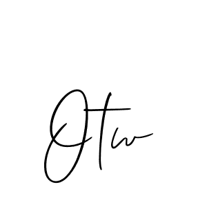 Also You can easily find your signature by using the search form. We will create Otw name handwritten signature images for you free of cost using Allison_Script sign style. Otw signature style 2 images and pictures png