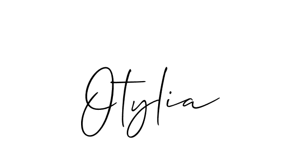 Also we have Otylia name is the best signature style. Create professional handwritten signature collection using Allison_Script autograph style. Otylia signature style 2 images and pictures png