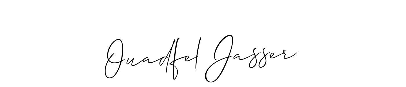 Make a beautiful signature design for name Ouadfel Jasser. Use this online signature maker to create a handwritten signature for free. Ouadfel Jasser signature style 2 images and pictures png