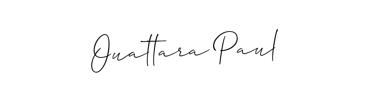 How to Draw Ouattara Paul signature style? Allison_Script is a latest design signature styles for name Ouattara Paul. Ouattara Paul signature style 2 images and pictures png