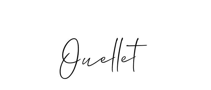 Also You can easily find your signature by using the search form. We will create Ouellet name handwritten signature images for you free of cost using Allison_Script sign style. Ouellet signature style 2 images and pictures png