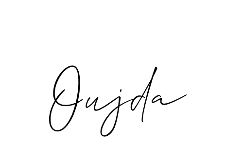 Design your own signature with our free online signature maker. With this signature software, you can create a handwritten (Allison_Script) signature for name Oujda. Oujda signature style 2 images and pictures png