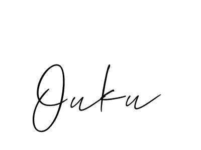 Best and Professional Signature Style for Ouku. Allison_Script Best Signature Style Collection. Ouku signature style 2 images and pictures png