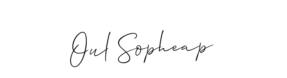 It looks lik you need a new signature style for name Oul Sopheap. Design unique handwritten (Allison_Script) signature with our free signature maker in just a few clicks. Oul Sopheap signature style 2 images and pictures png