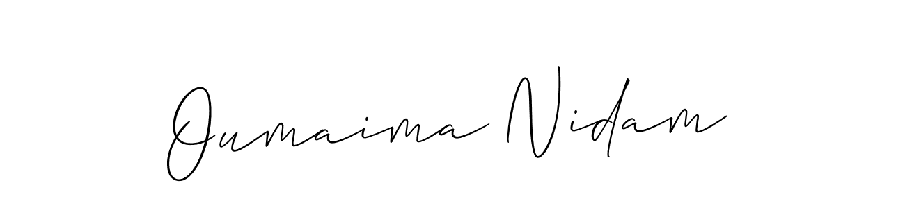 Here are the top 10 professional signature styles for the name Oumaima Nidam. These are the best autograph styles you can use for your name. Oumaima Nidam signature style 2 images and pictures png