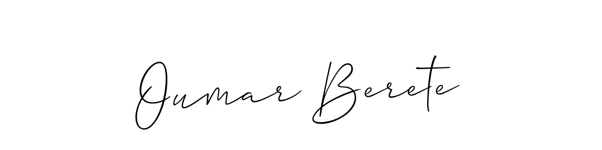 Also You can easily find your signature by using the search form. We will create Oumar Berete name handwritten signature images for you free of cost using Allison_Script sign style. Oumar Berete signature style 2 images and pictures png