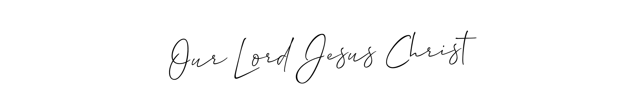 How to make Our Lord Jesus Christ name signature. Use Allison_Script style for creating short signs online. This is the latest handwritten sign. Our Lord Jesus Christ signature style 2 images and pictures png