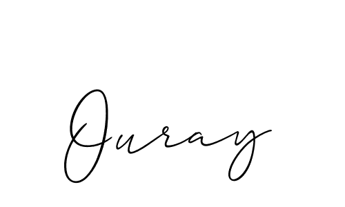 How to make Ouray name signature. Use Allison_Script style for creating short signs online. This is the latest handwritten sign. Ouray signature style 2 images and pictures png