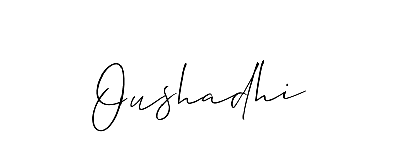 Best and Professional Signature Style for Oushadhi. Allison_Script Best Signature Style Collection. Oushadhi signature style 2 images and pictures png