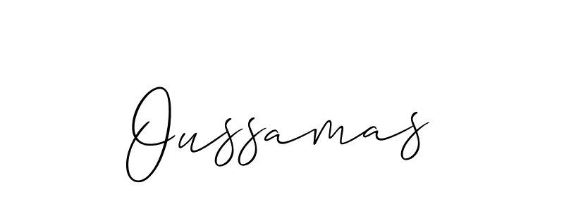 It looks lik you need a new signature style for name Oussamas. Design unique handwritten (Allison_Script) signature with our free signature maker in just a few clicks. Oussamas signature style 2 images and pictures png
