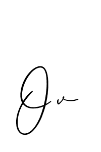 if you are searching for the best signature style for your name Ov. so please give up your signature search. here we have designed multiple signature styles  using Allison_Script. Ov signature style 2 images and pictures png
