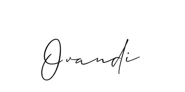 How to Draw Ovandi signature style? Allison_Script is a latest design signature styles for name Ovandi. Ovandi signature style 2 images and pictures png