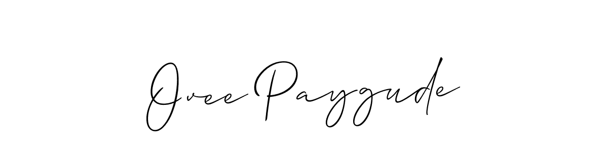 Best and Professional Signature Style for Ovee Paygude. Allison_Script Best Signature Style Collection. Ovee Paygude signature style 2 images and pictures png