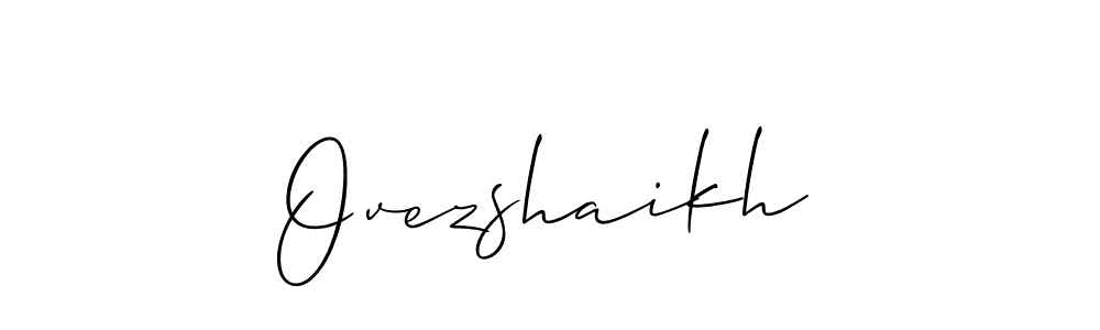 Once you've used our free online signature maker to create your best signature Allison_Script style, it's time to enjoy all of the benefits that Ovezshaikh name signing documents. Ovezshaikh signature style 2 images and pictures png