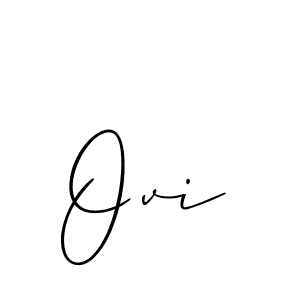 How to make Ovi signature? Allison_Script is a professional autograph style. Create handwritten signature for Ovi name. Ovi signature style 2 images and pictures png