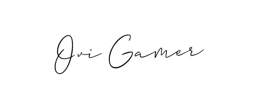 You should practise on your own different ways (Allison_Script) to write your name (Ovi Gamer) in signature. don't let someone else do it for you. Ovi Gamer signature style 2 images and pictures png