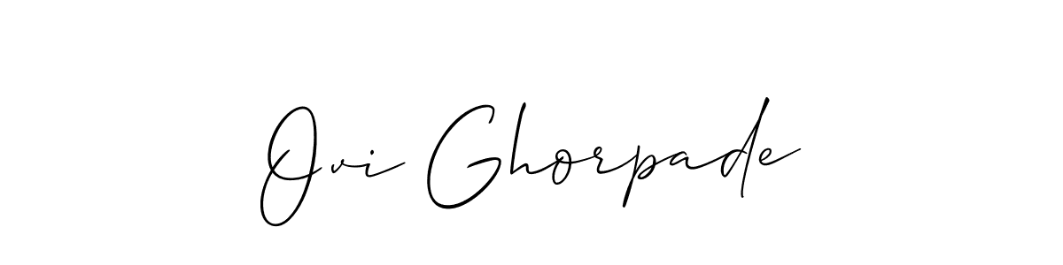 Once you've used our free online signature maker to create your best signature Allison_Script style, it's time to enjoy all of the benefits that Ovi Ghorpade name signing documents. Ovi Ghorpade signature style 2 images and pictures png