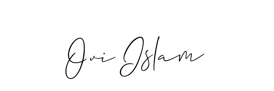 Make a beautiful signature design for name Ovi Islam. Use this online signature maker to create a handwritten signature for free. Ovi Islam signature style 2 images and pictures png