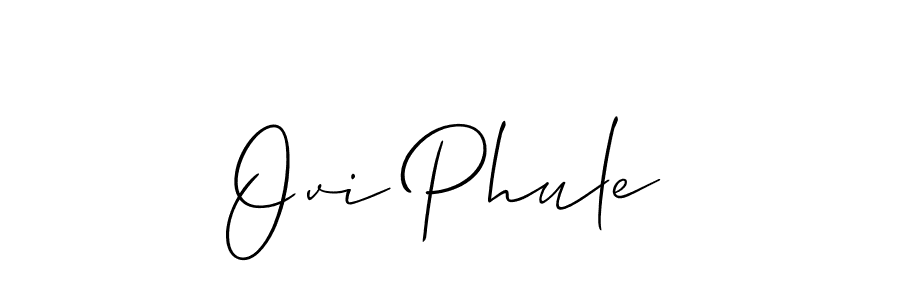 How to Draw Ovi Phule signature style? Allison_Script is a latest design signature styles for name Ovi Phule. Ovi Phule signature style 2 images and pictures png