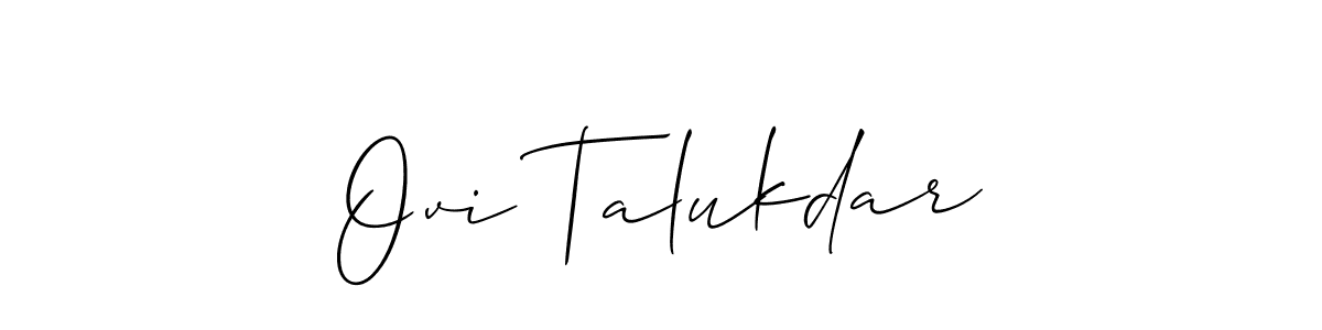This is the best signature style for the Ovi Talukdar name. Also you like these signature font (Allison_Script). Mix name signature. Ovi Talukdar signature style 2 images and pictures png