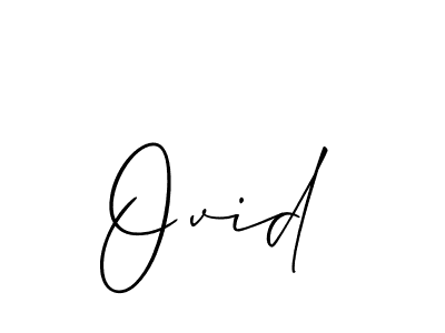 Allison_Script is a professional signature style that is perfect for those who want to add a touch of class to their signature. It is also a great choice for those who want to make their signature more unique. Get Ovid name to fancy signature for free. Ovid signature style 2 images and pictures png