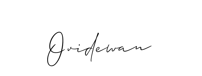 Once you've used our free online signature maker to create your best signature Allison_Script style, it's time to enjoy all of the benefits that Ovidewan name signing documents. Ovidewan signature style 2 images and pictures png