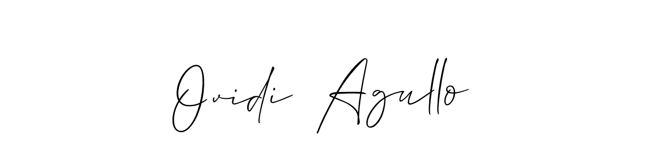 You can use this online signature creator to create a handwritten signature for the name Ovidi  Agullo. This is the best online autograph maker. Ovidi  Agullo signature style 2 images and pictures png