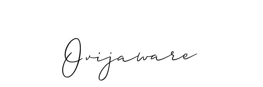 Create a beautiful signature design for name Ovijaware. With this signature (Allison_Script) fonts, you can make a handwritten signature for free. Ovijaware signature style 2 images and pictures png