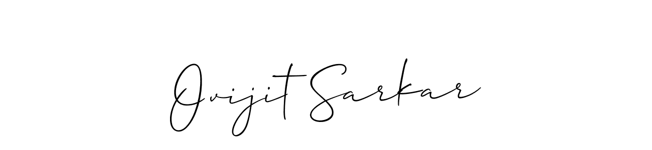 Design your own signature with our free online signature maker. With this signature software, you can create a handwritten (Allison_Script) signature for name Ovijit Sarkar. Ovijit Sarkar signature style 2 images and pictures png