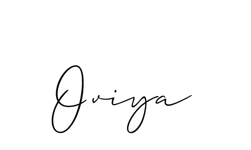 Make a beautiful signature design for name Oviya. With this signature (Allison_Script) style, you can create a handwritten signature for free. Oviya signature style 2 images and pictures png