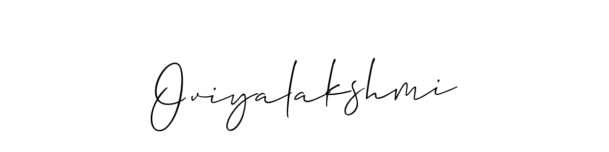 Similarly Allison_Script is the best handwritten signature design. Signature creator online .You can use it as an online autograph creator for name Oviyalakshmi. Oviyalakshmi signature style 2 images and pictures png