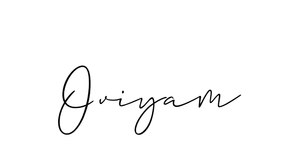 if you are searching for the best signature style for your name Oviyam. so please give up your signature search. here we have designed multiple signature styles  using Allison_Script. Oviyam signature style 2 images and pictures png