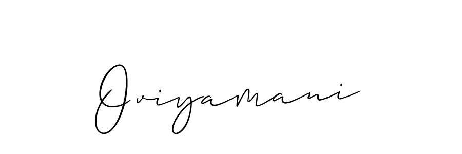 It looks lik you need a new signature style for name Oviyamani. Design unique handwritten (Allison_Script) signature with our free signature maker in just a few clicks. Oviyamani signature style 2 images and pictures png