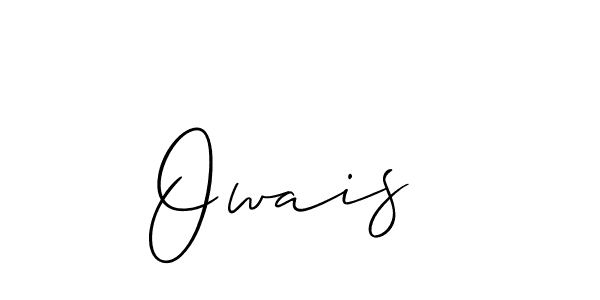 Similarly Allison_Script is the best handwritten signature design. Signature creator online .You can use it as an online autograph creator for name Owais . Owais  signature style 2 images and pictures png
