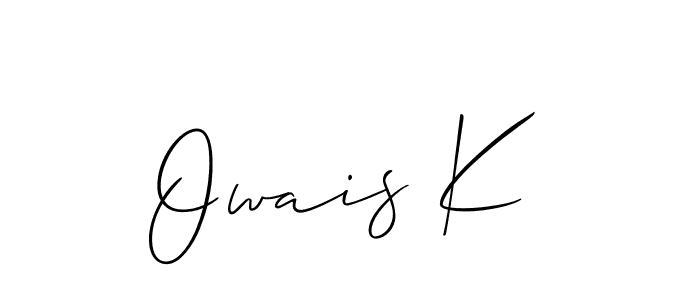 Once you've used our free online signature maker to create your best signature Allison_Script style, it's time to enjoy all of the benefits that Owais K name signing documents. Owais K signature style 2 images and pictures png