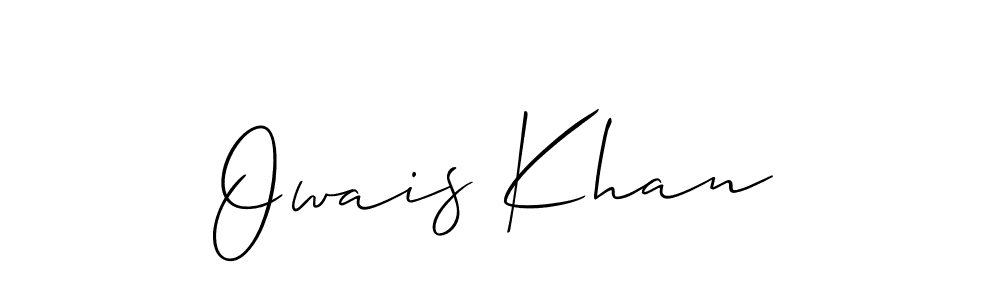 How to make Owais Khan signature? Allison_Script is a professional autograph style. Create handwritten signature for Owais Khan name. Owais Khan signature style 2 images and pictures png