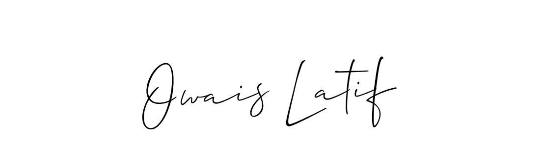 Create a beautiful signature design for name Owais Latif. With this signature (Allison_Script) fonts, you can make a handwritten signature for free. Owais Latif signature style 2 images and pictures png