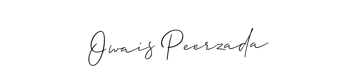 Also we have Owais Peerzada name is the best signature style. Create professional handwritten signature collection using Allison_Script autograph style. Owais Peerzada signature style 2 images and pictures png