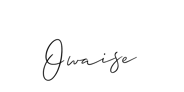 Also You can easily find your signature by using the search form. We will create Owaise name handwritten signature images for you free of cost using Allison_Script sign style. Owaise signature style 2 images and pictures png