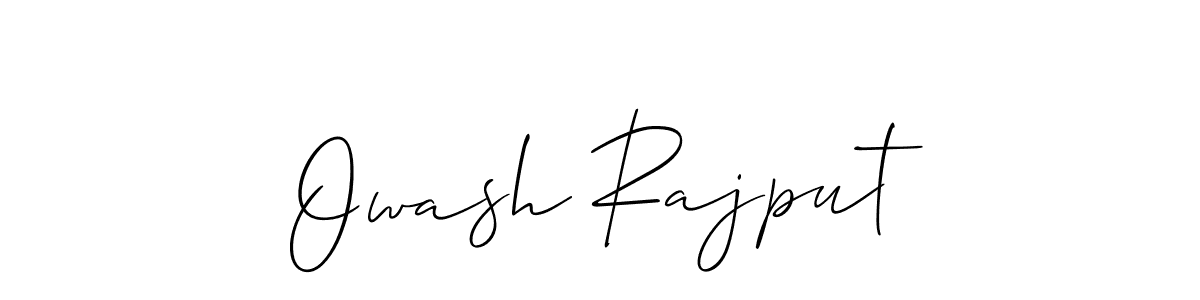 It looks lik you need a new signature style for name Owash Rajput. Design unique handwritten (Allison_Script) signature with our free signature maker in just a few clicks. Owash Rajput signature style 2 images and pictures png