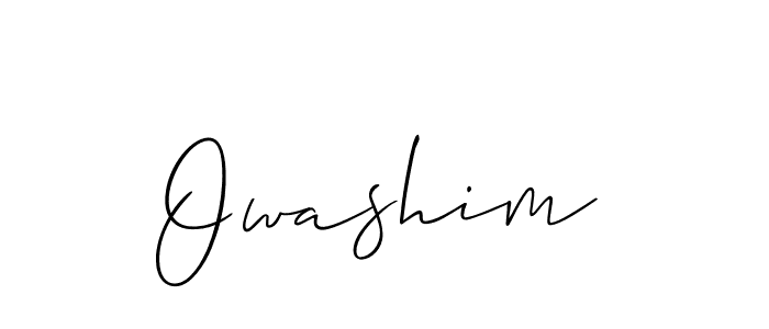 Also we have Owashim name is the best signature style. Create professional handwritten signature collection using Allison_Script autograph style. Owashim signature style 2 images and pictures png